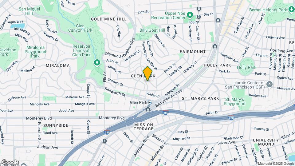 2733 Diamond St Map and Location Details