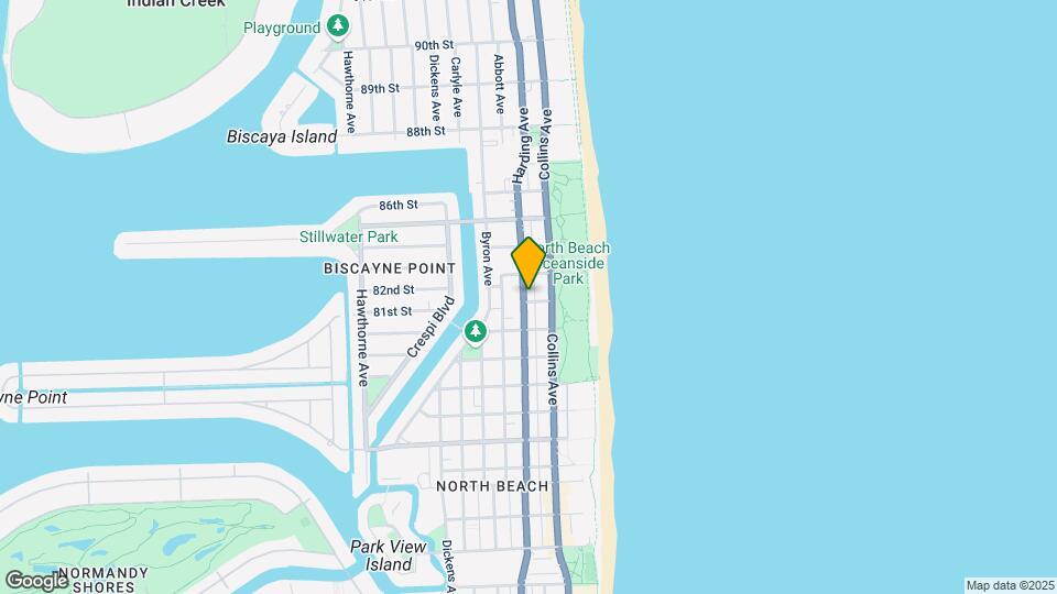8201 Harding Ave Map and Location Details