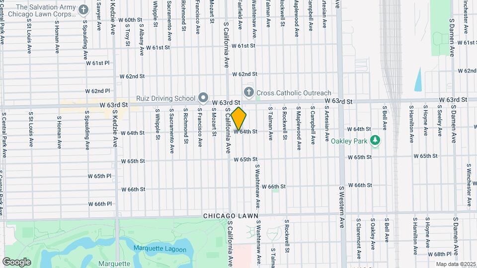 6400 S Fairfield Ave Mapa y Detalles de la Ubicación