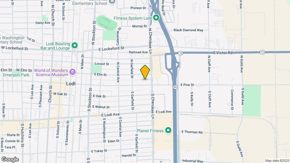 537 E Pine St Map and Location Details