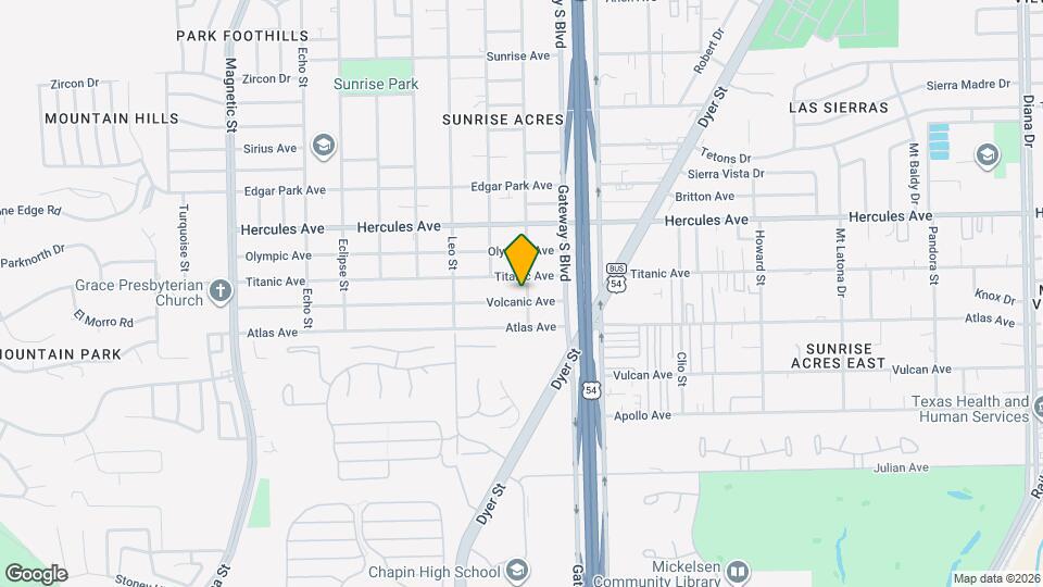 4117 Volcanic Ave Map and Location Details