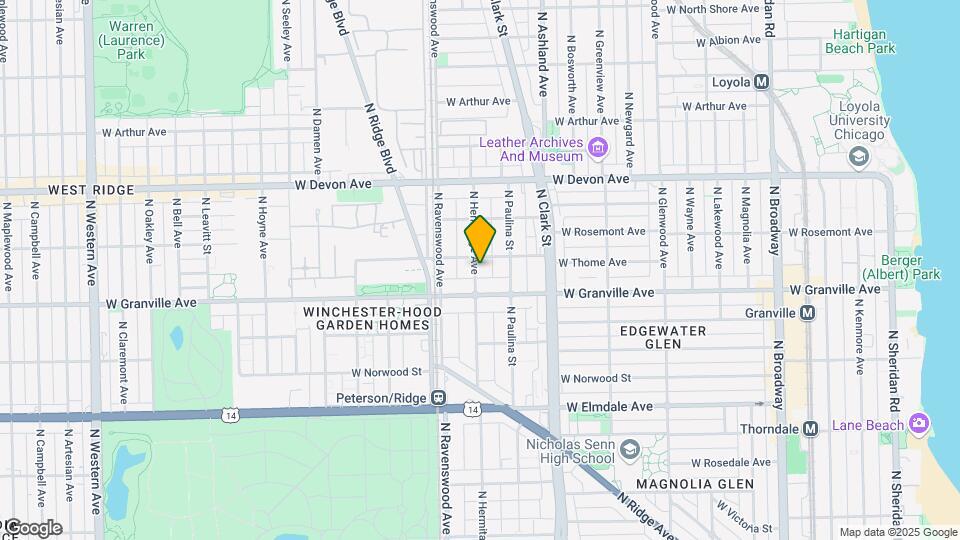 6225-6227 N Hermitage Ave Map and Location Details