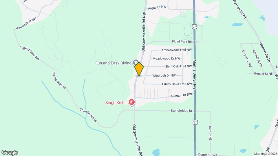 1310 Old Summerville Rd NW Map and Location Details