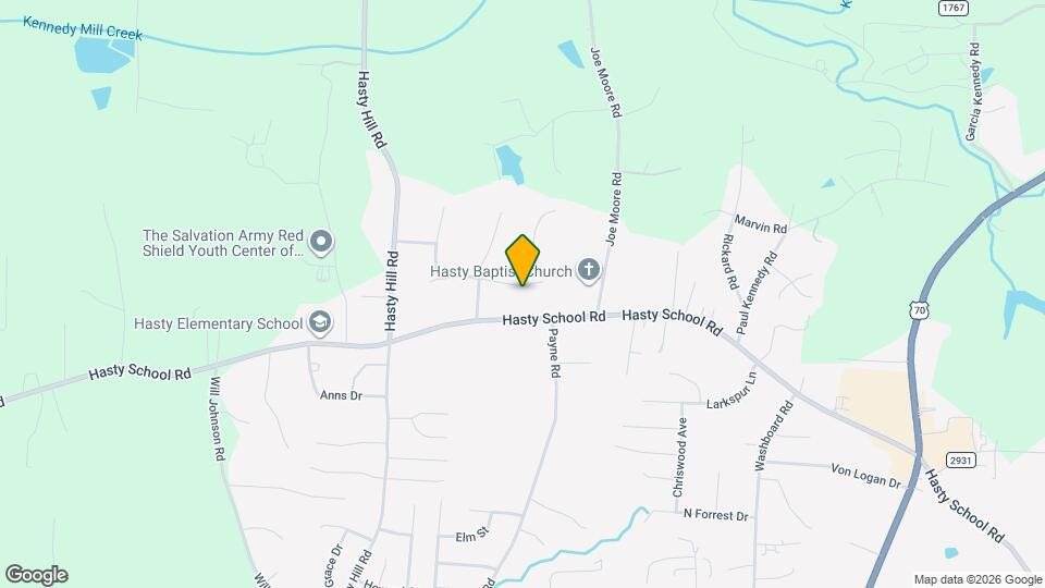 208 James Crossing Mapa y Detalles de la Ubicación