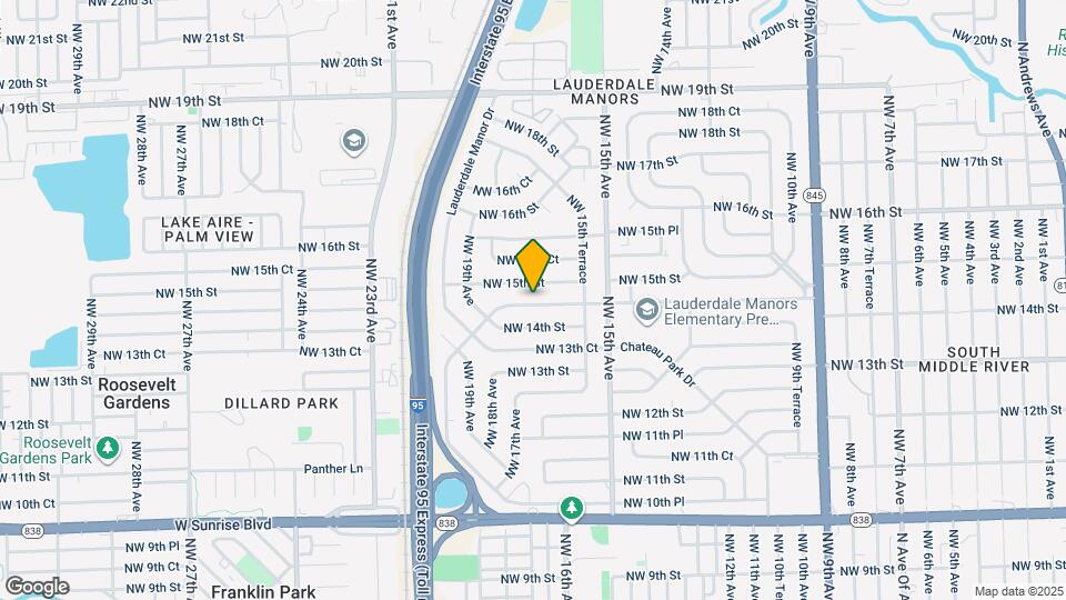 1631 NW 14th Ct Map and Location Details