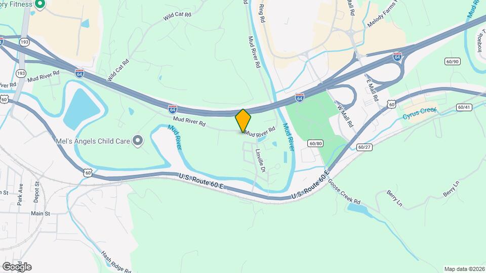 6785 Mud River Rd Map and Location Details