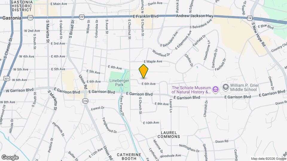 910 E 6th Ave Map and Location Details