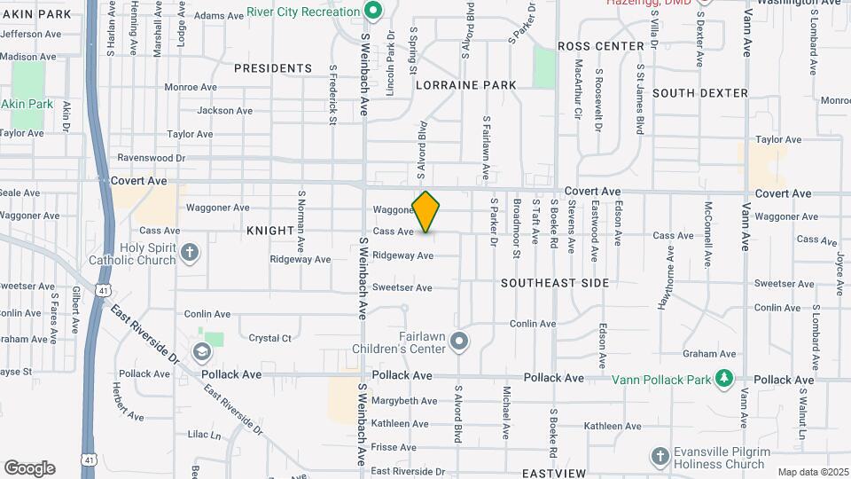 2101 Cass Ave Map and Location Details