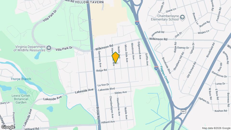 7505 Hawthorne Ave Map and Location Details