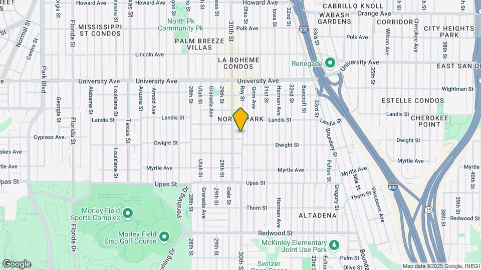 3022 Dwight St Map and Location Details