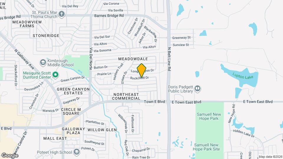 308 Rockcrest Dr Mapa y Detalles de la Ubicación