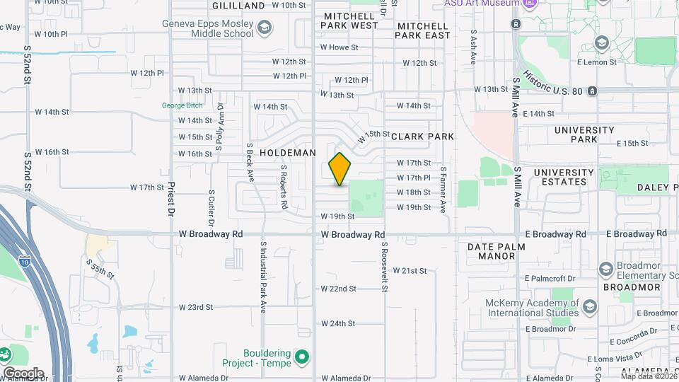 723 W 17th Pl Map and Location Details