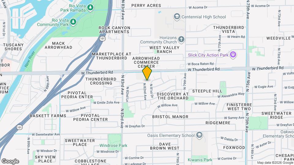 13701 N 82nd Ave Map and Location Details