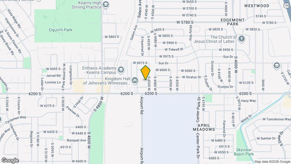 4539 W 6130 S Mapa y Detalles de la Ubicación