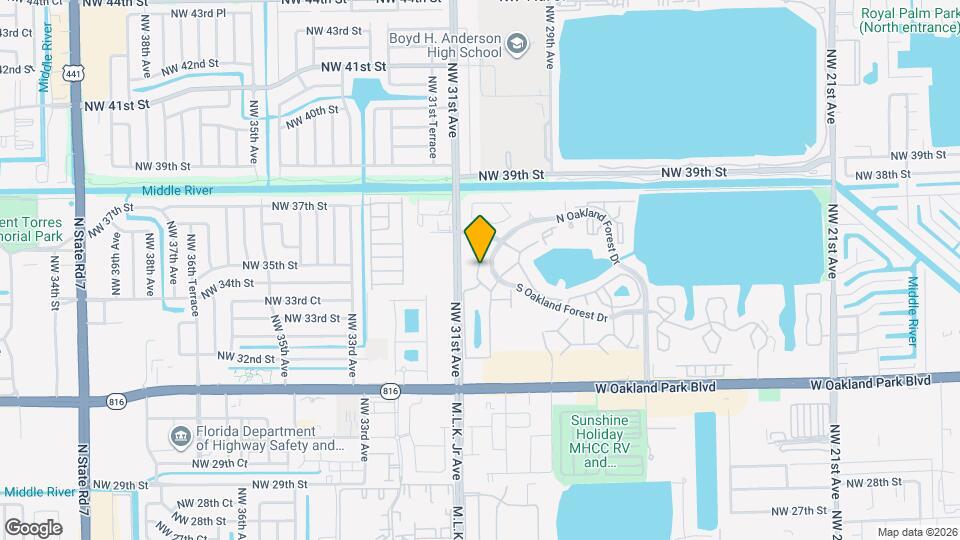 3076 S Oakland Forest Dr Map and Location Details