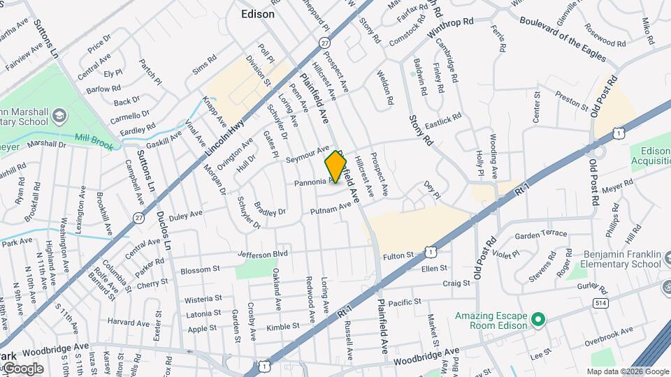 11 S Pelham Ave Map and Location Details