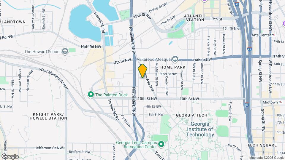 1064 Curran St NW Map and Location Details