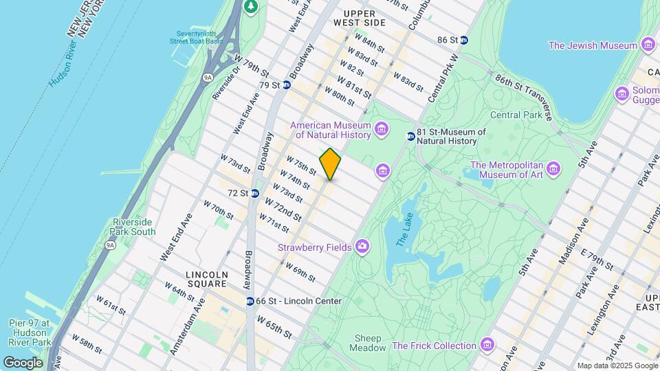 60 W 75th St Map and Location Details