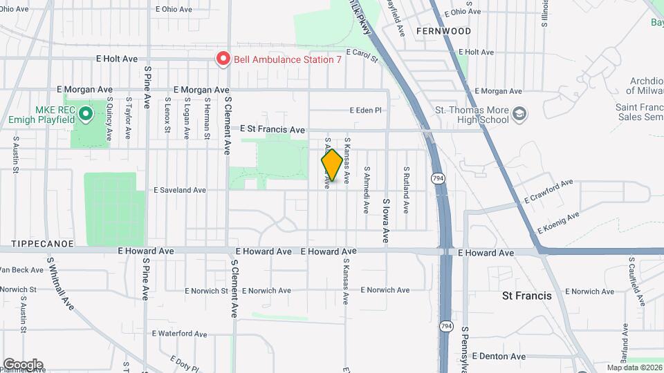 1712 East Saveland Avenue Mapa y Detalles de la Ubicación