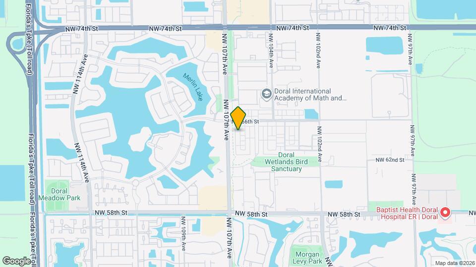 6418 NW 105th Pl Map and Location Details