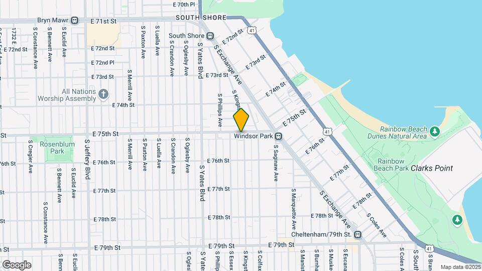 2523 E 75th St-Unit -Unit 209 Map and Location Details