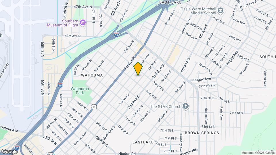 7414 1st Ave S Map and Location Details