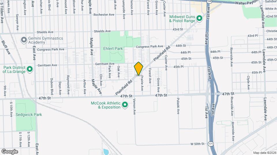 8905 Plainfield Rd, Unit G Map and Location Details