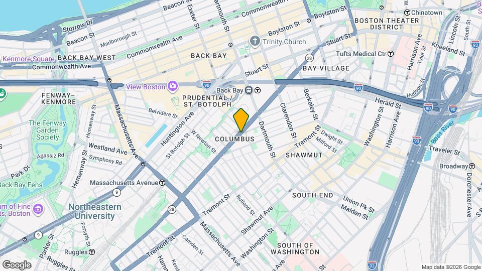 406 Columbus Ave Map and Location Details