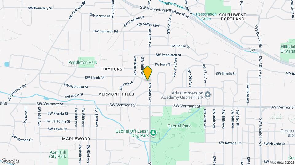 4506 SW Illinois St Map and Location Details