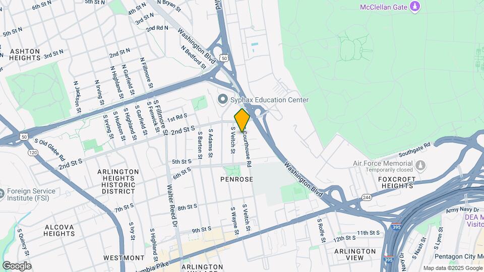302 S Courthouse Rd Map and Location Details