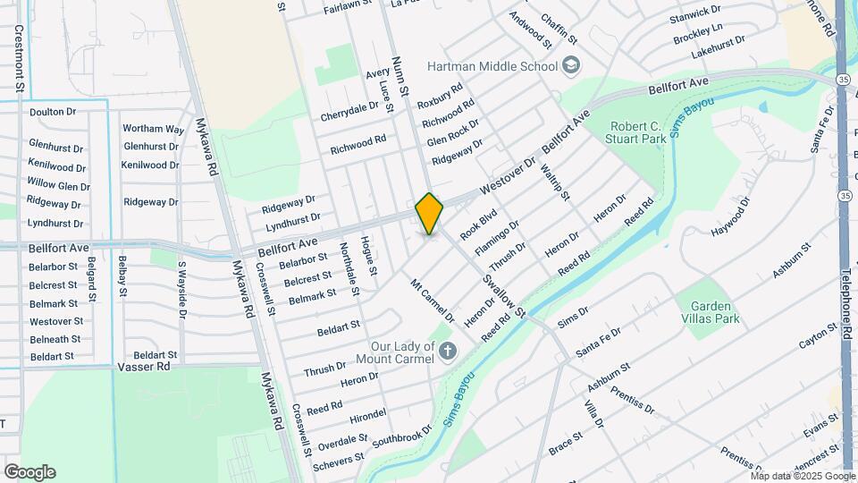 6838 Westover St Map and Location Details