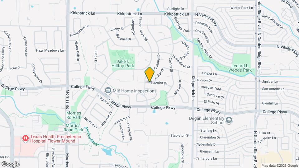 1417 Superior Dr Map and Location Details