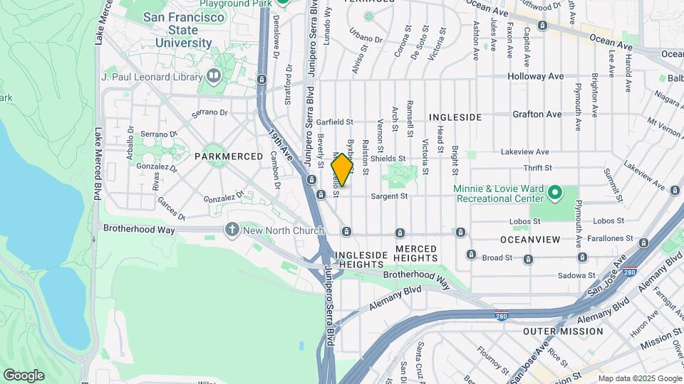 830 Sargent St Map and Location Details