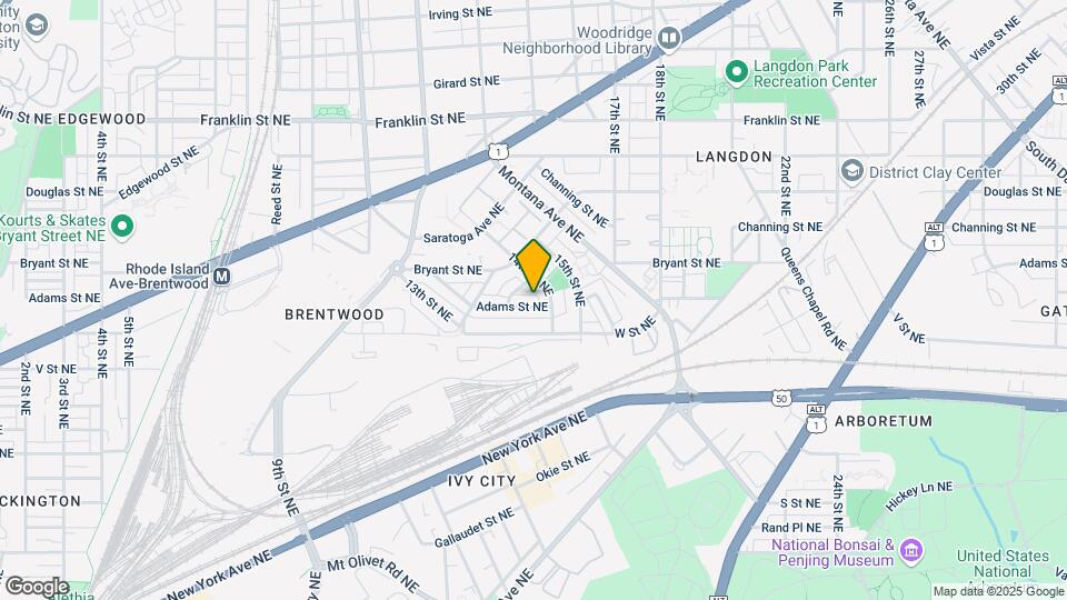 1354 Adams St NE Map and Location Details