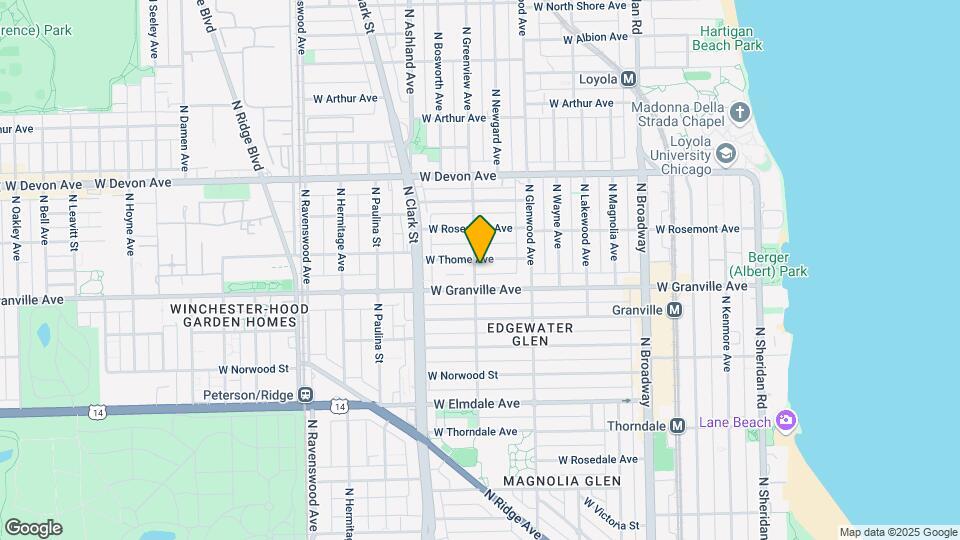 6217-6221 N Greenview Ave Map and Location Details