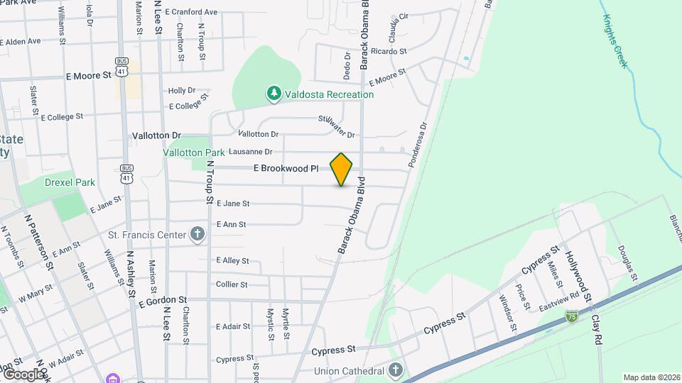 825 E Brookwood Dr Mapa y Detalles de la Ubicación