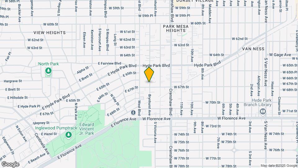 6611 Brynhurst Ave Map and Location Details