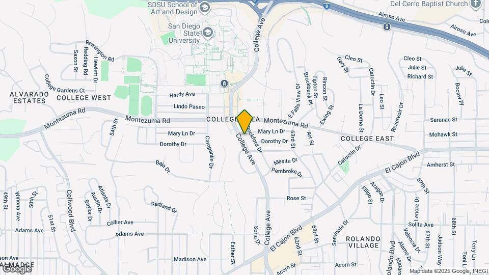 5041 College Ave Mapa y Detalles de la Ubicación