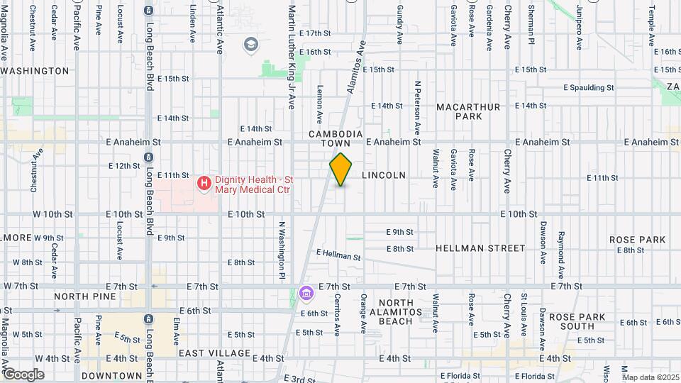 1061 Cerritos Ave Mapa y Detalles de la Ubicación