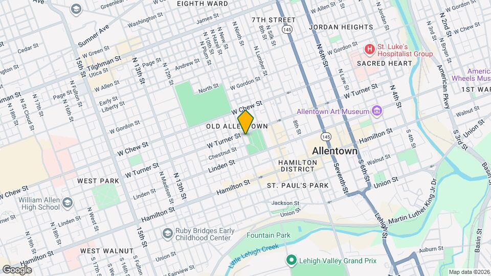 139 N 10th St Map and Location Details