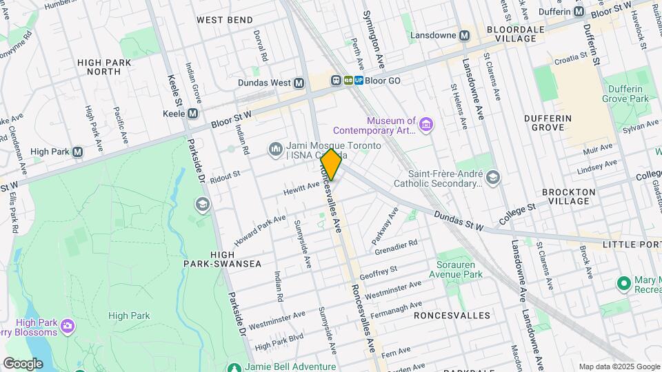 437 Roncesvalles Ave Map and Location Details