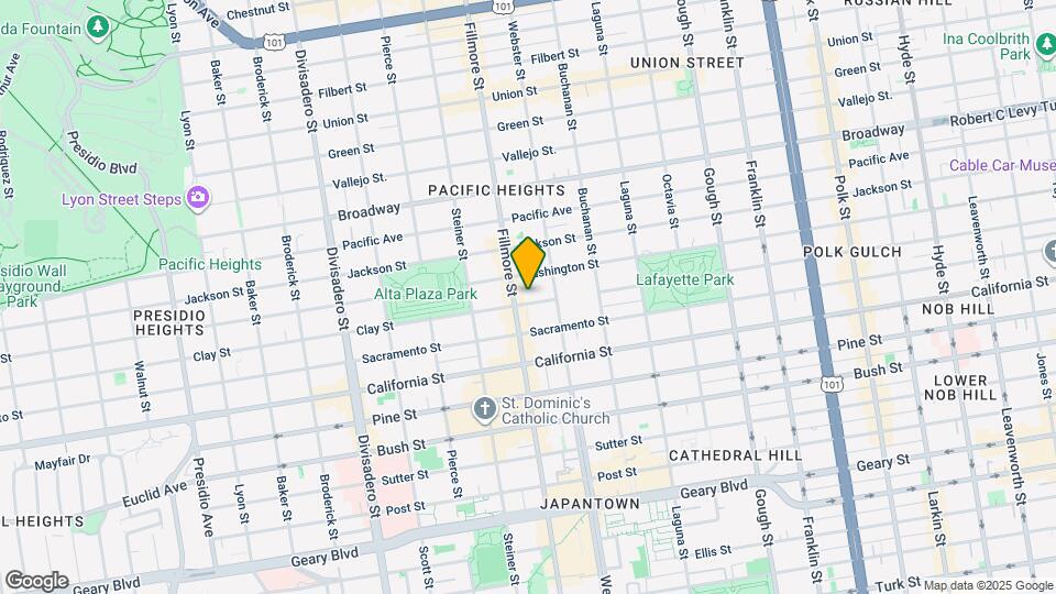 2470 Clay St Map and Location Details