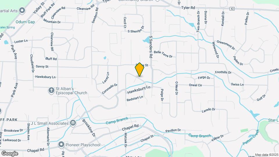 2510 Hawksbury Ln Map and Location Details