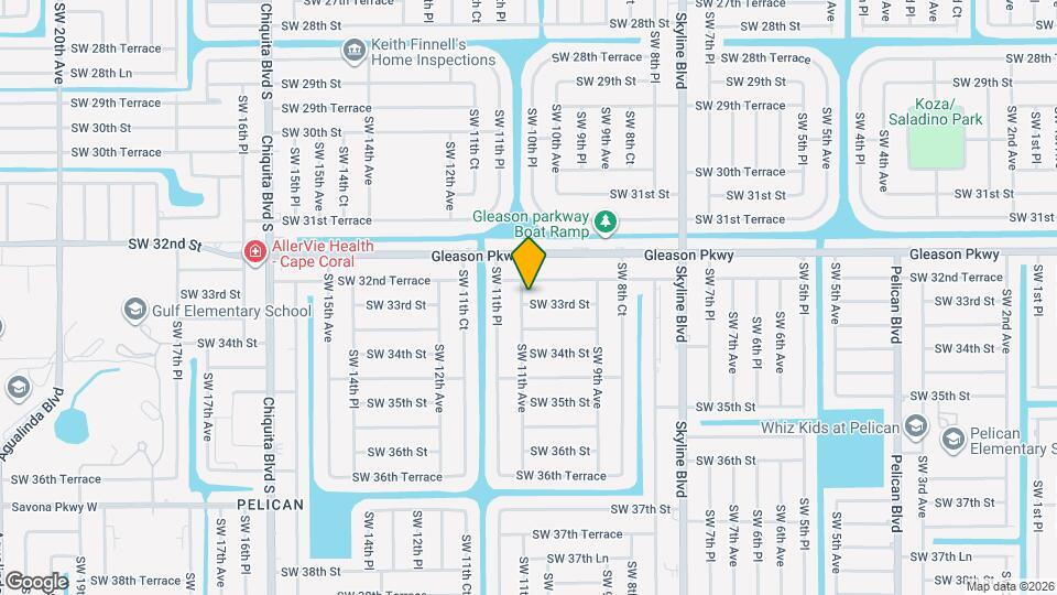 1017 SW 33rd St Map and Location Details