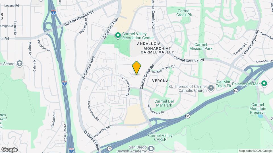 12530 Carmel Creek Rd, Unit 132 Map and Location Details