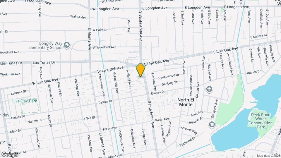 5607 Santa Anita Ave, Unit 5 Map and Location Details