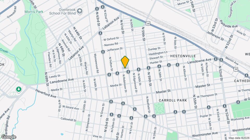 6117 Lansdowne Ave Map and Location Details