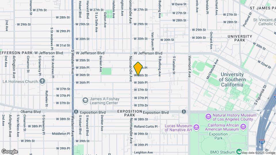 1358 W. 36th St. Mapa y Detalles de la Ubicación