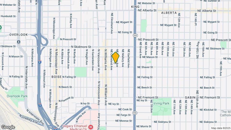 4019 NE Rodney Ave Map and Location Details
