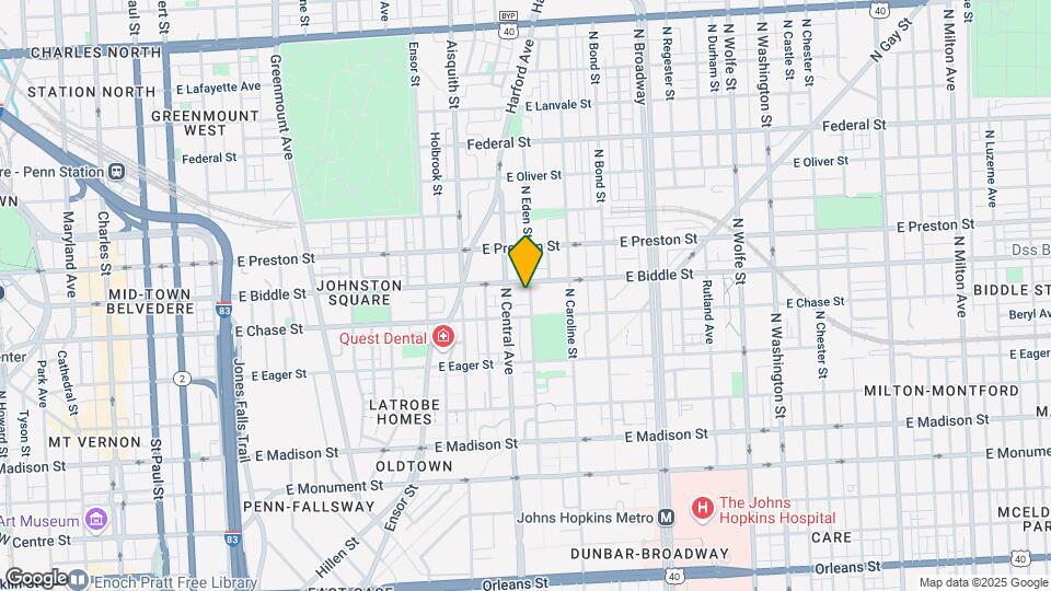 1120 N Eden St Map and Location Details
